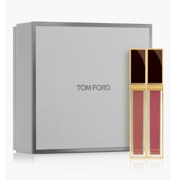 Tom Ford Gloss Luxe Moisturizing Lip Set-Inhibition & Sunrise Pink-2pc-BOXED-NEW - Picture 8 of 16